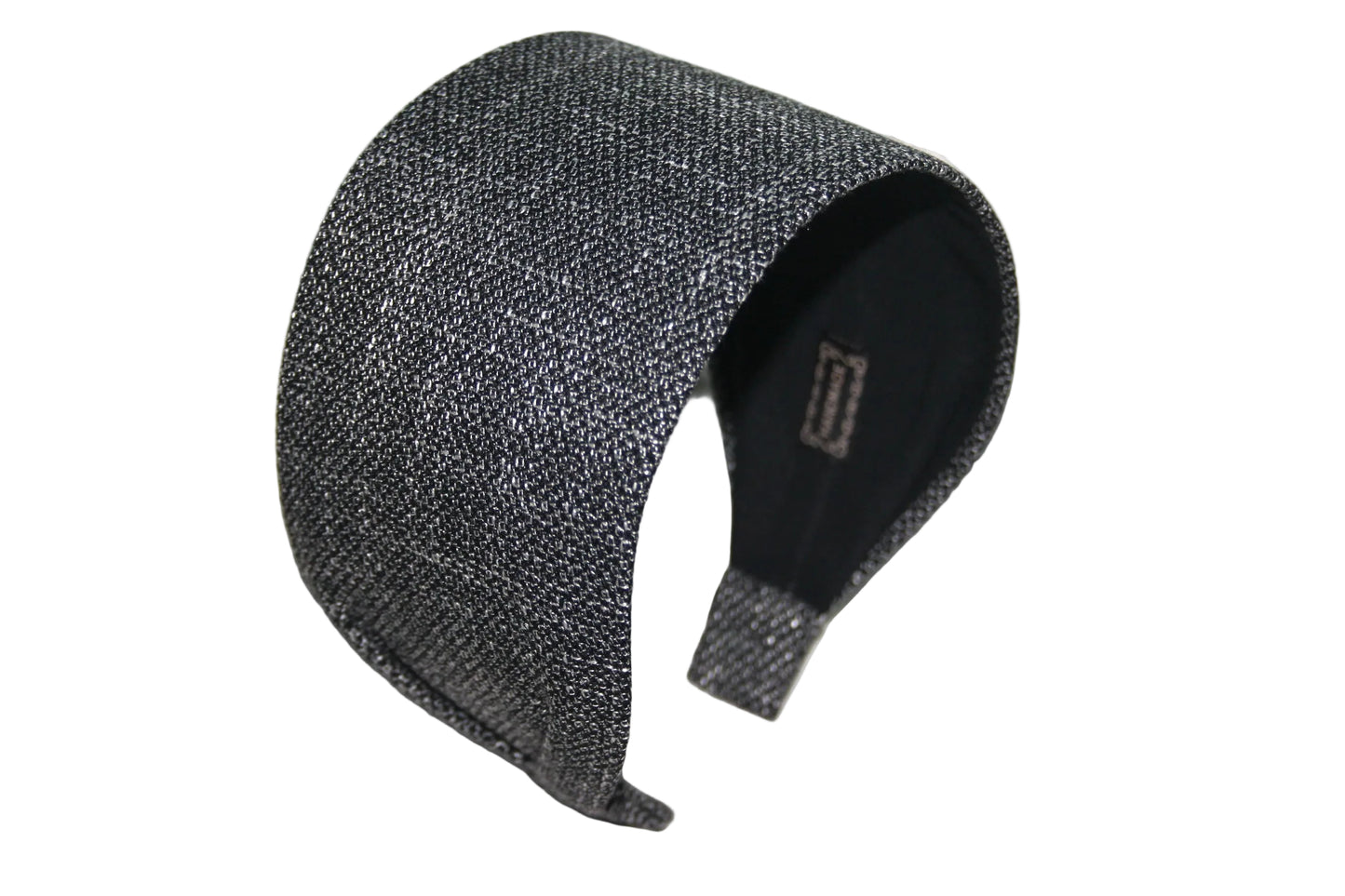 Headband for women Black & White business attire woman head scarf Wide cotton blend hairband