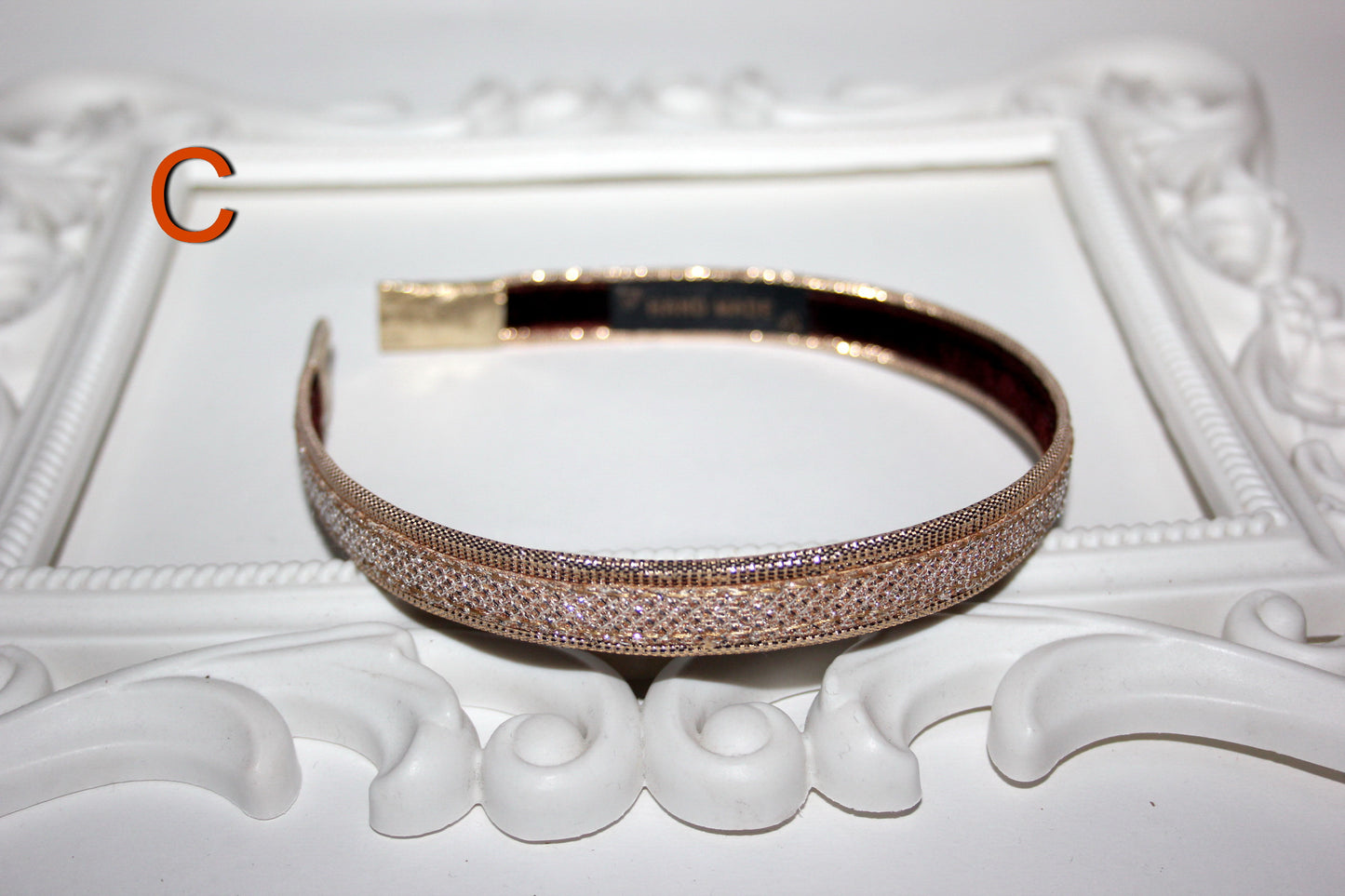Gold & Silver headbands for women Plastic free head scarf Sparkle hairband