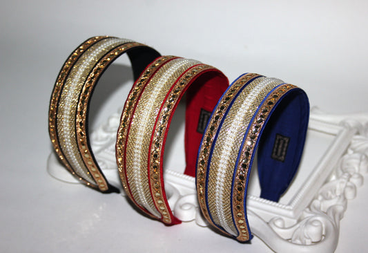 Sparkle headbands 1.7"inches Shiny hairband scarf