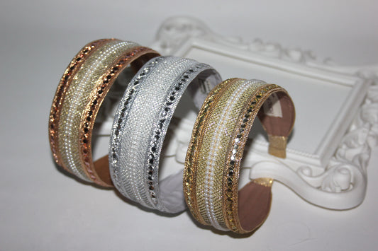 Sparkle headbands 1.7"inches Shiny hairband scarf