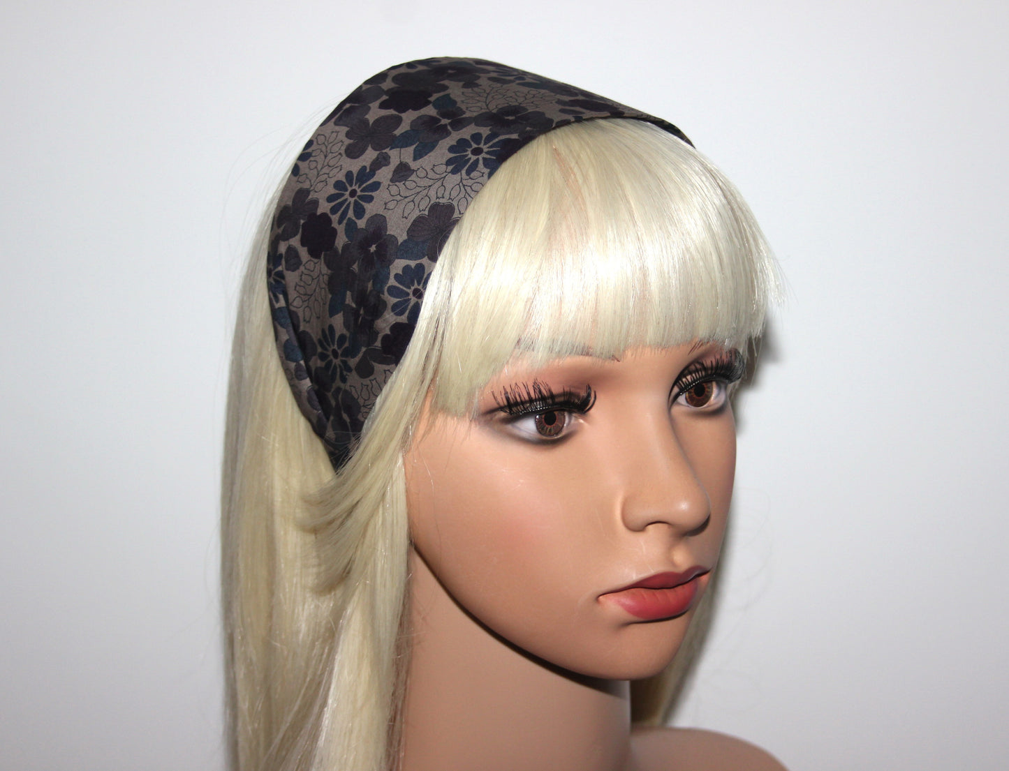Boho headband Wide cotton hairbands for women, Elegant head scarf
