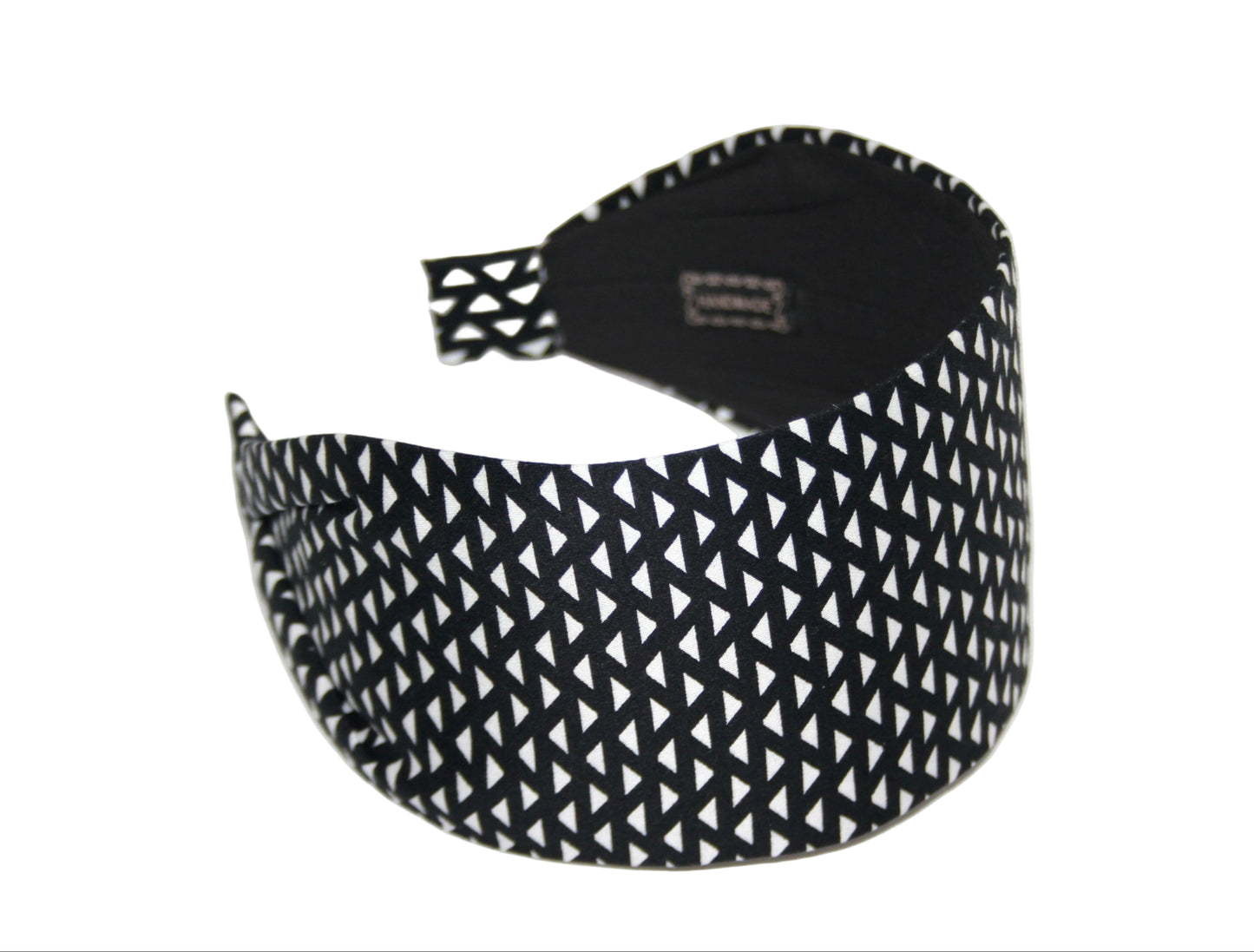 Black & White geometric print headband