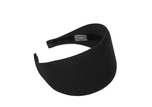 Black denim headband Cotton bull denim head scarf adjustable, plastic free
