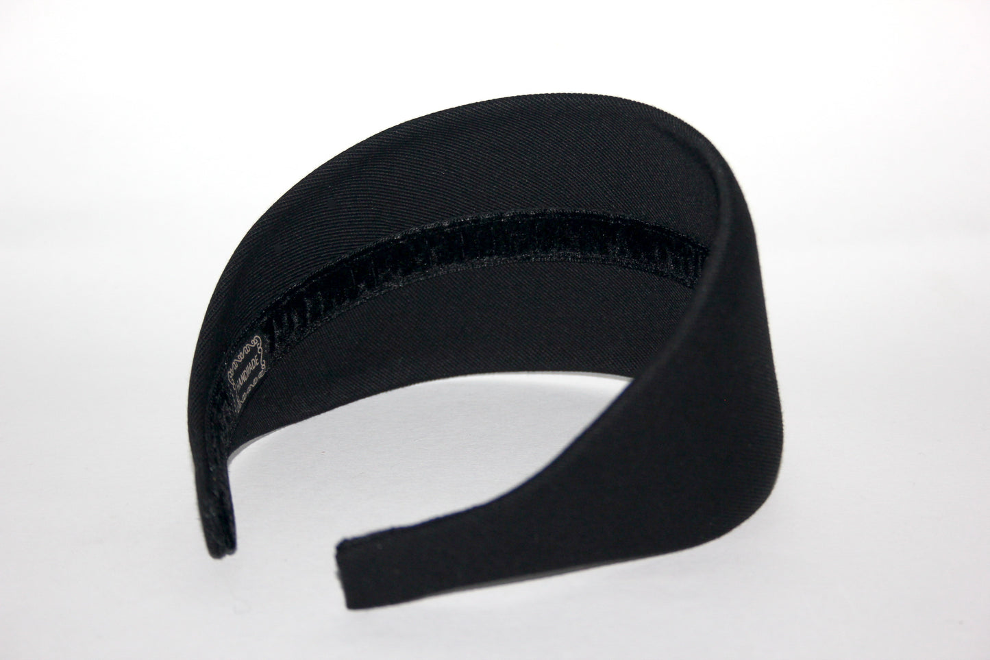 Black denim headband Cotton bull denim head scarf adjustable, plastic free
