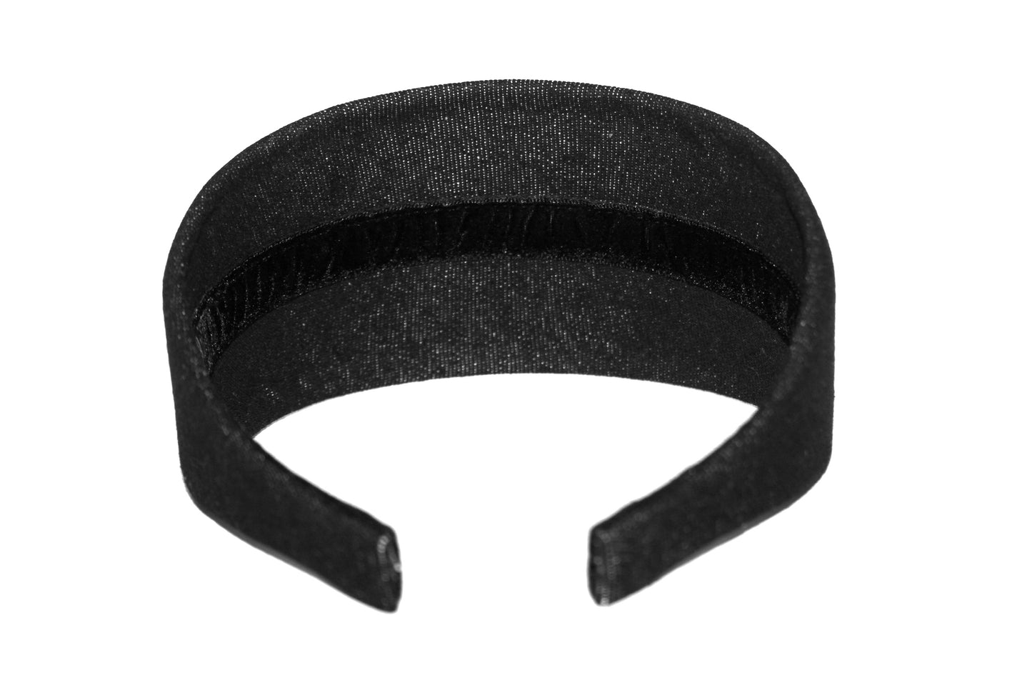 Denim cotton headband Black melange hairband, plastic free