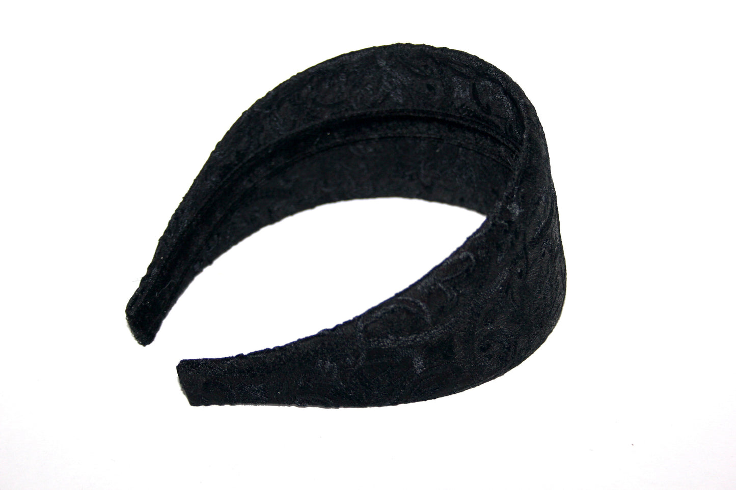 Embroidered headband Black women head scarf, plastic free
