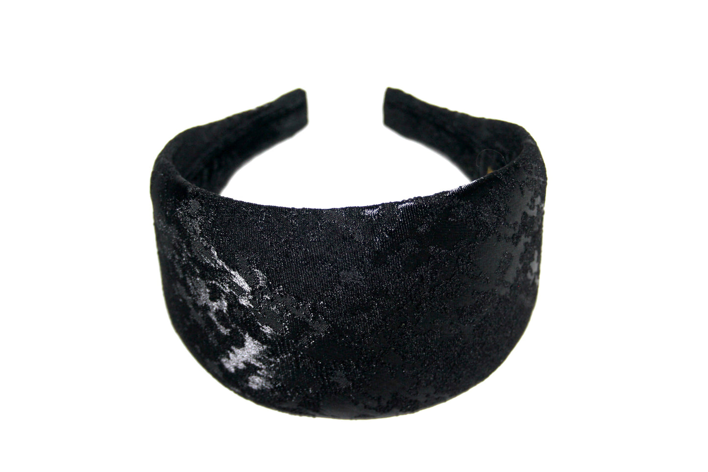 Black jacquard headband women Abstract pattern hairband, plastic free