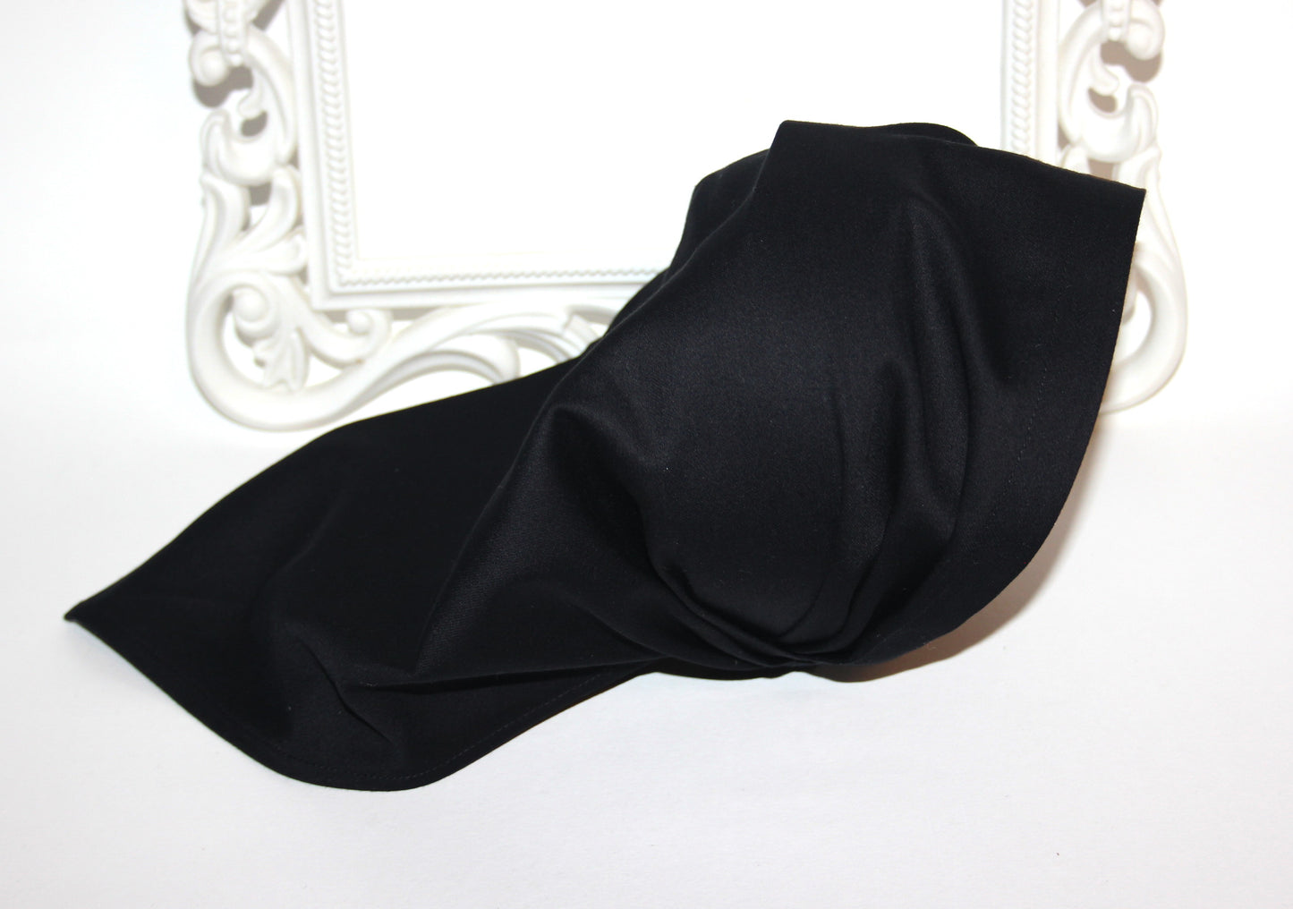 Black cotton bandana headband Triangle headcover