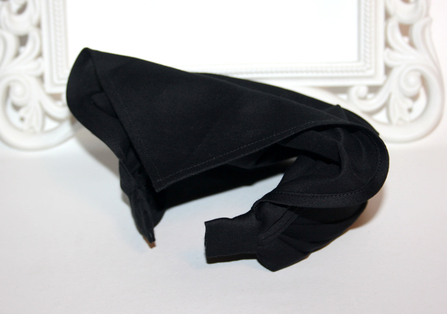 Black cotton bandana headband Triangle headcover
