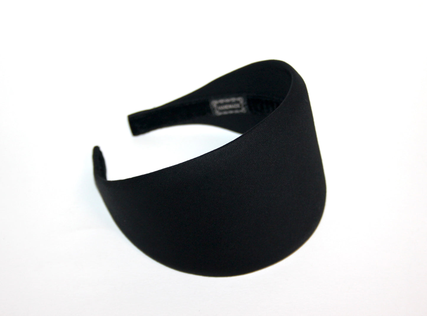 Black cotton/viscose headband, plastic free