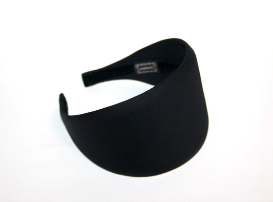 Black cotton/viscose headband, plastic free
