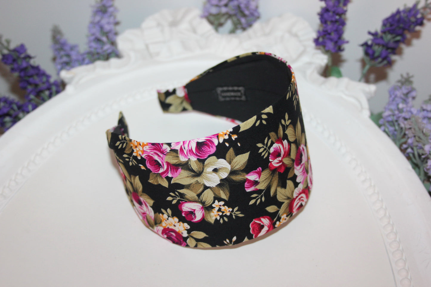 Floral cotton print headband women hair accessory