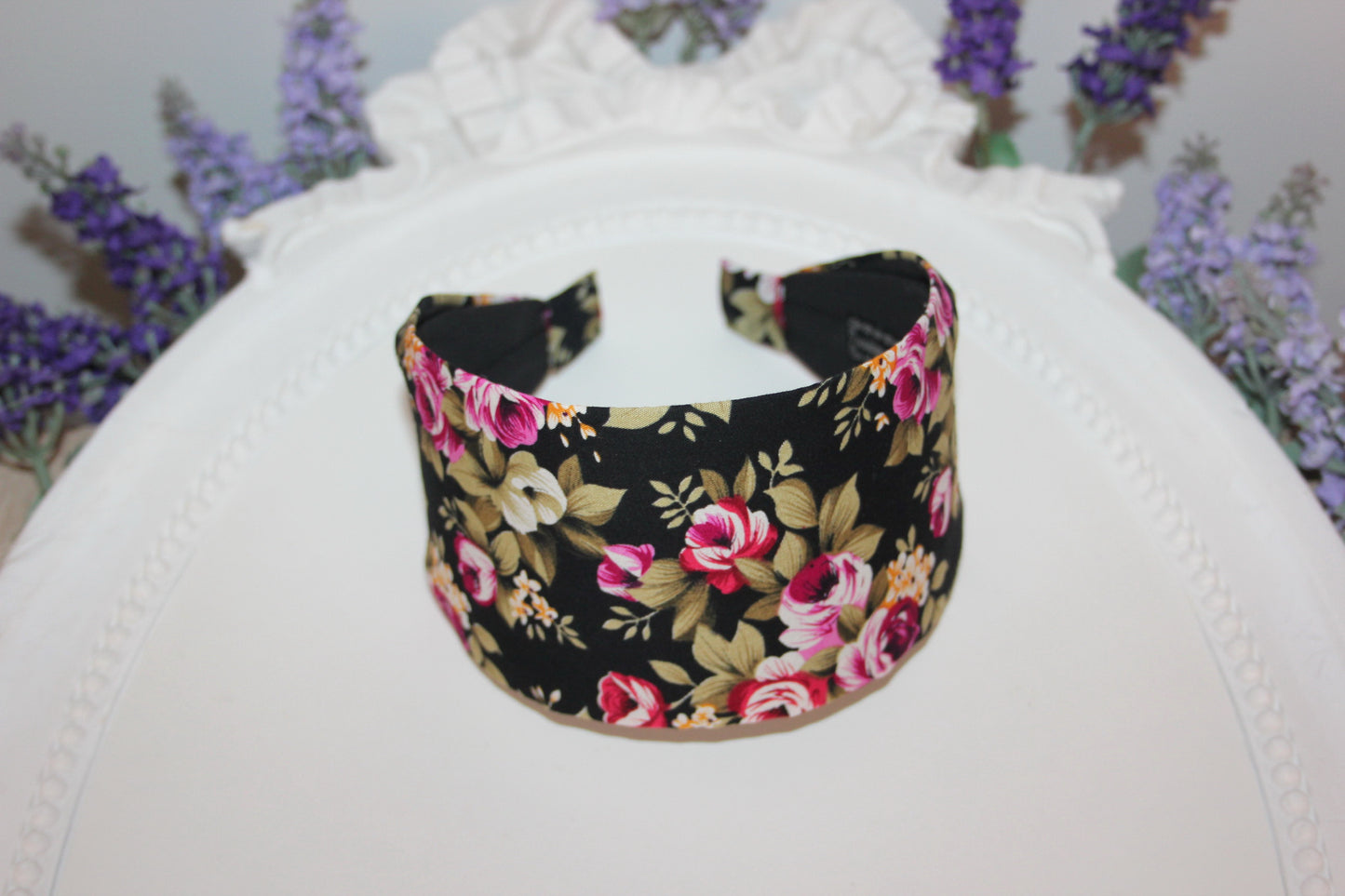 Floral cotton print headband women hair accessory