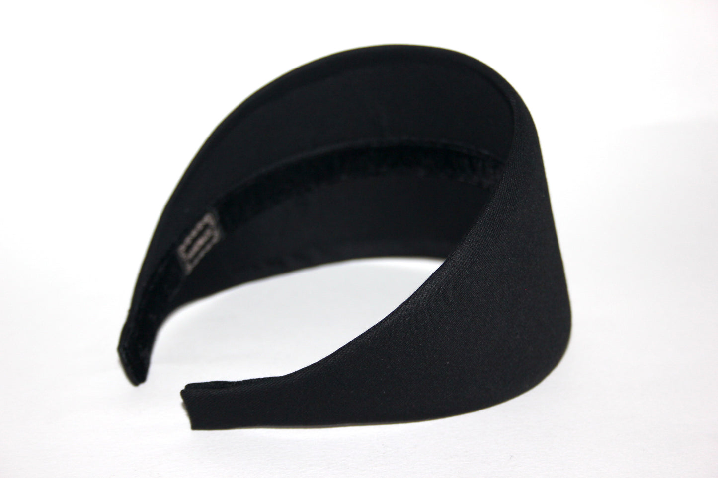 Black cotton/viscose headband, plastic free