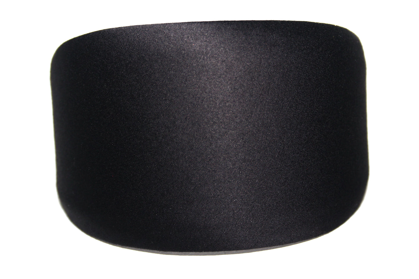 Black cotton/satin headband Plain satin touch hairband scarf, plastic free
