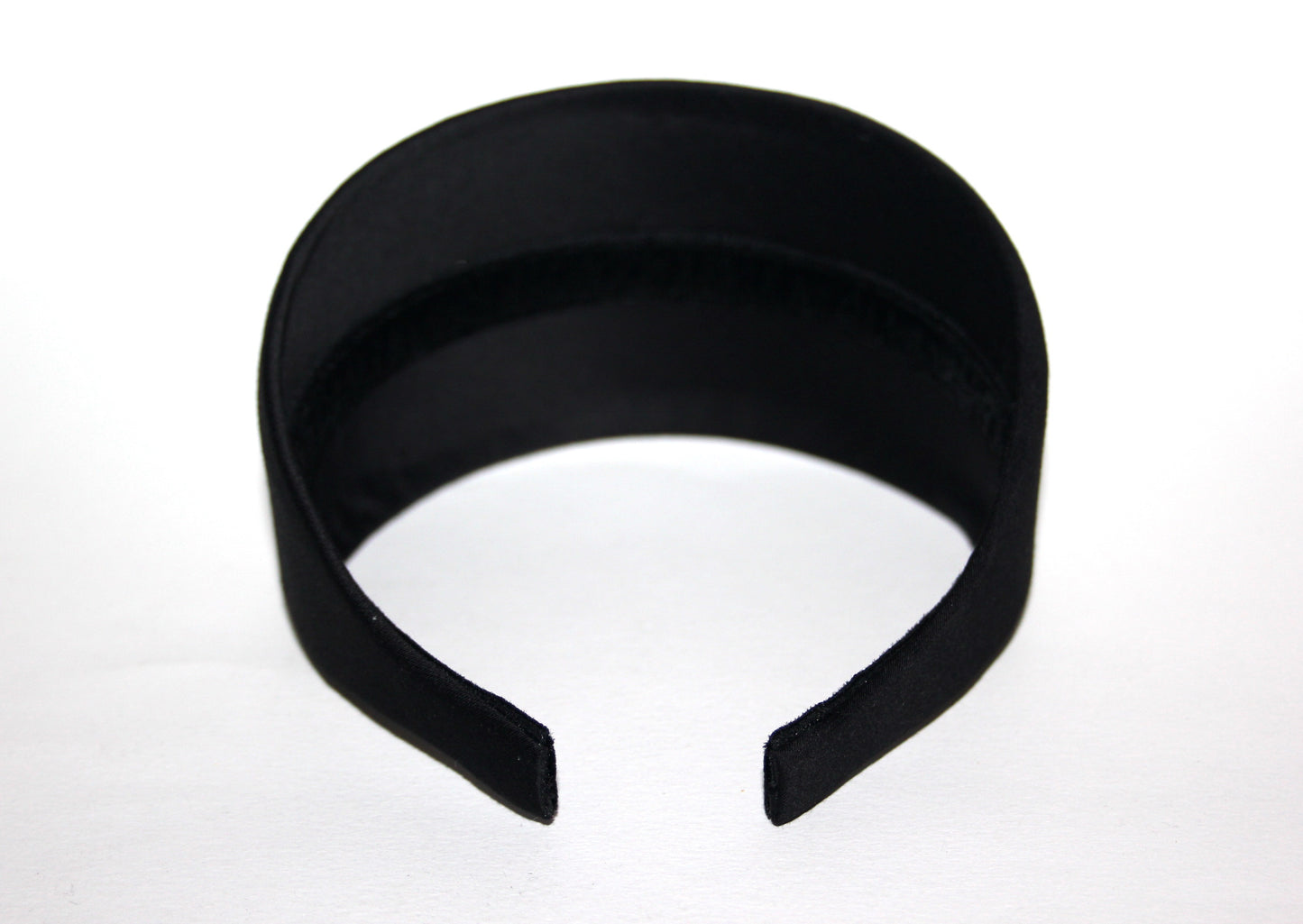 Black cotton/satin headband Plain satin touch hairband scarf, plastic free