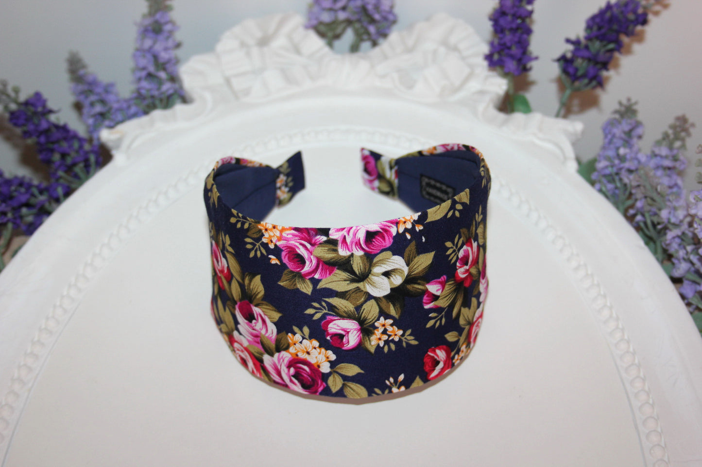 Floral cotton print headband women hair accessory