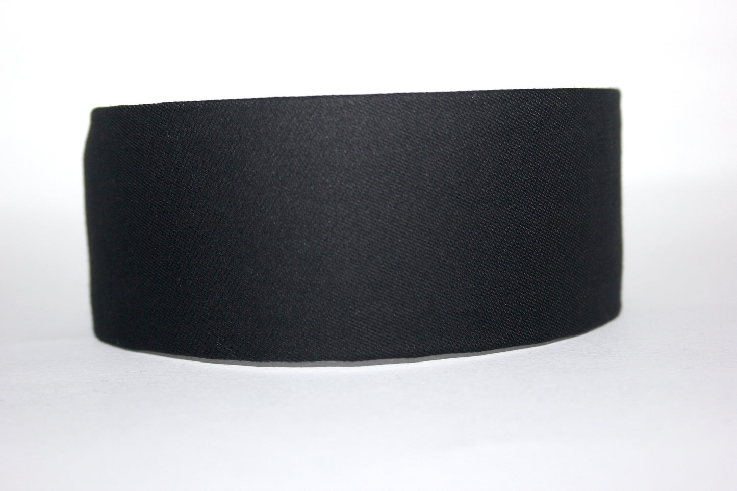 Black cotton flat headband Handmade women hairband, adjustable, plastic free