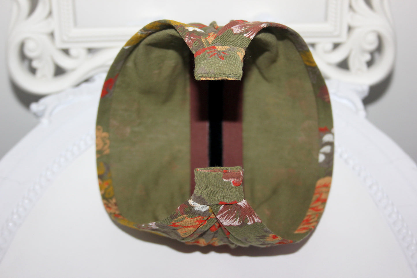 Army Green headband bandana Boho print hairband scarf