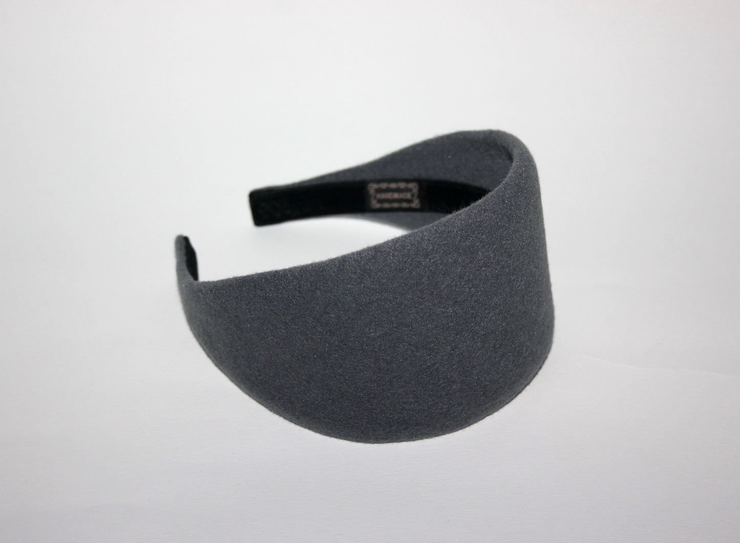Gray felted headband Warm head scarf Handmade head corver Preppy head accessory, plastic free