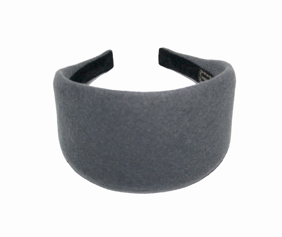 Gray felted headband Warm head scarf Handmade head corver Preppy head accessory, plastic free