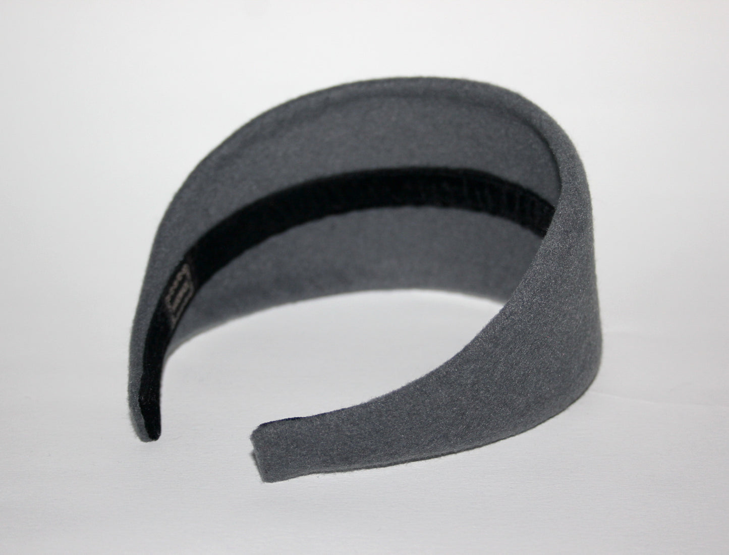 Gray felted headband Warm head scarf Handmade head corver Preppy head accessory, plastic free