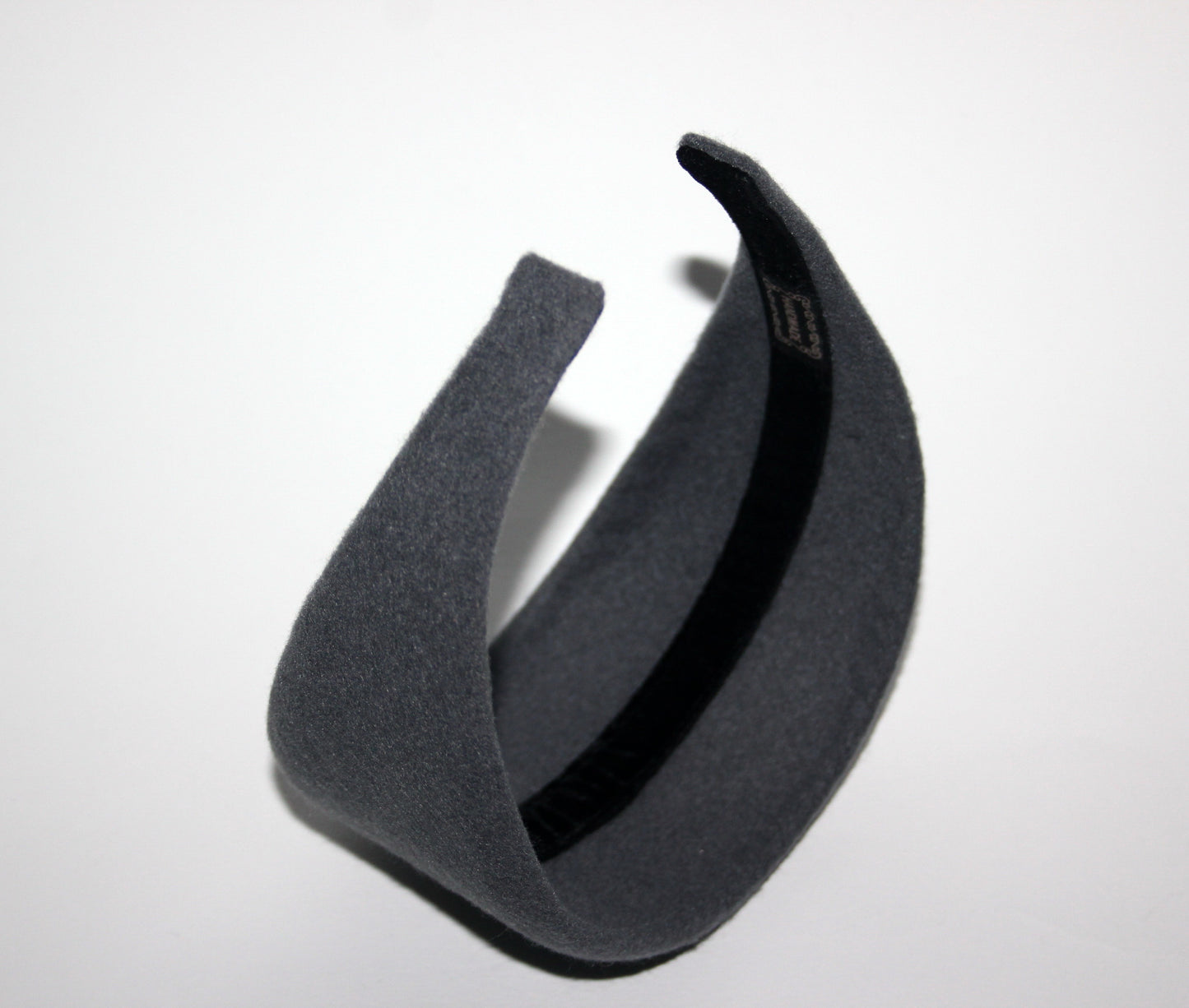 Gray felted headband Warm head scarf Handmade head corver Preppy head accessory, plastic free
