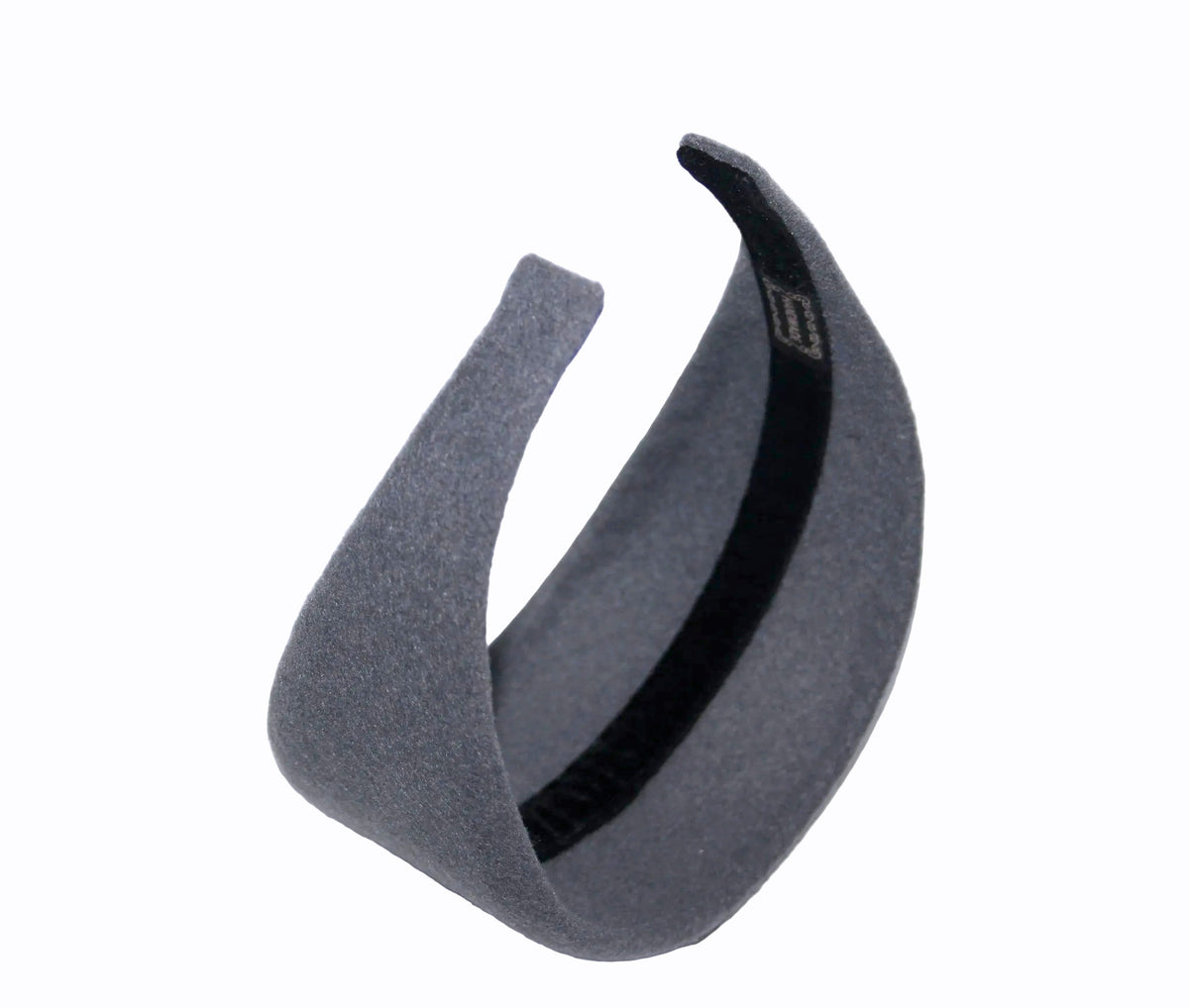 Gray felted headband Warm head scarf Handmade head corver Preppy head accessory, plastic free