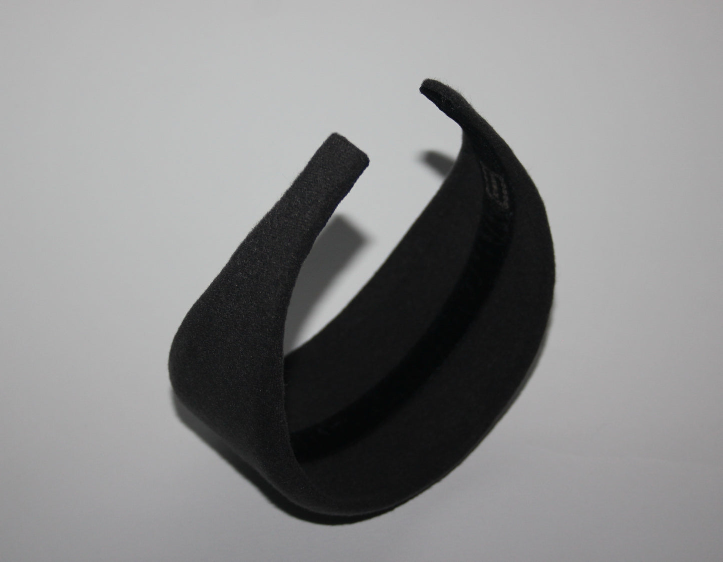 Charcoal Gray felted headband Warm head scarf Handmade head corver Preppy head accessory, plastic free