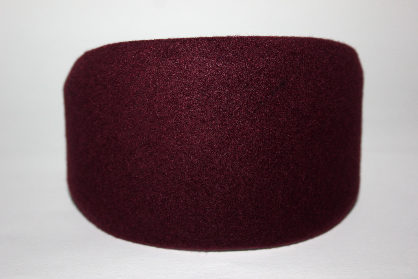 Dark Maroon felted headband Warm head scarf Handmade head corver Preppy head accessory, plastic free
