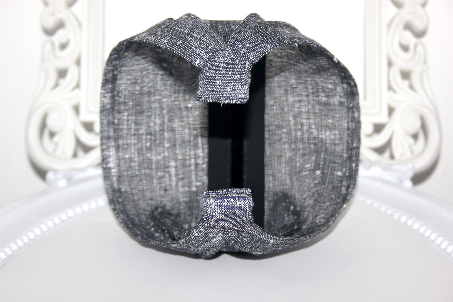 Retro headband bandana Black & White Handloom hippie head scarf