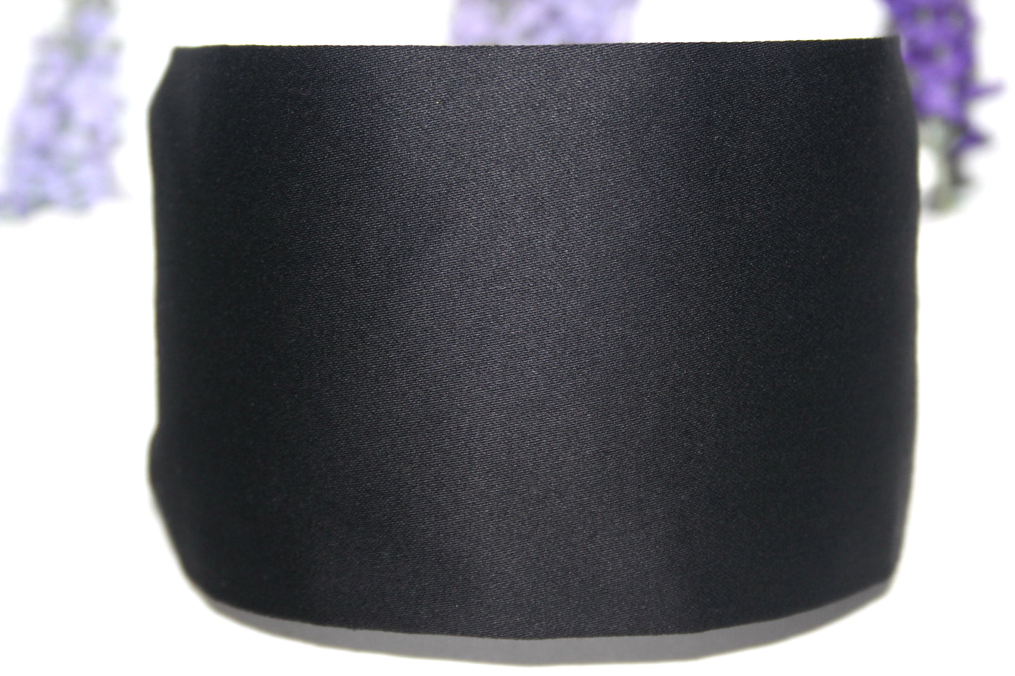 Black flat headband Wide plain cotton head scarf