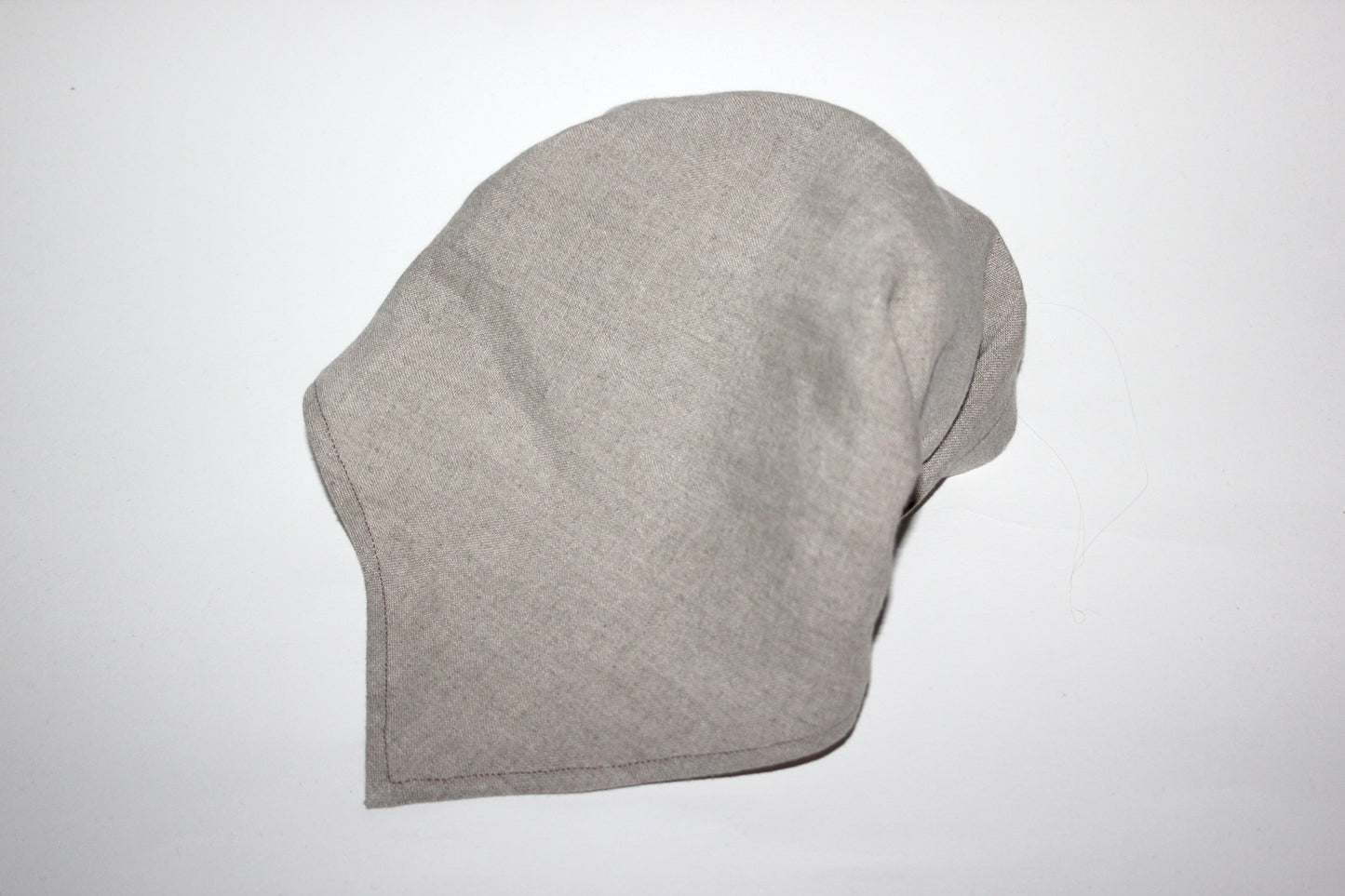 Natural linen kerchief Undyed triangle bandana headband Hippie hairband
