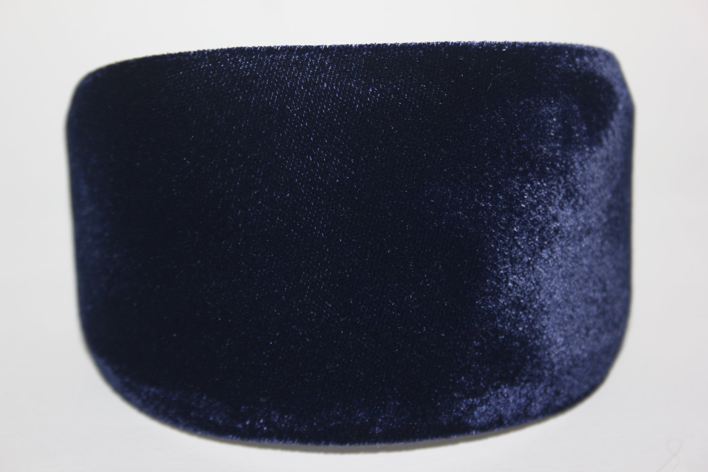 Navy silk velvet headband from narrow to extra wide hairband for women, plastic free