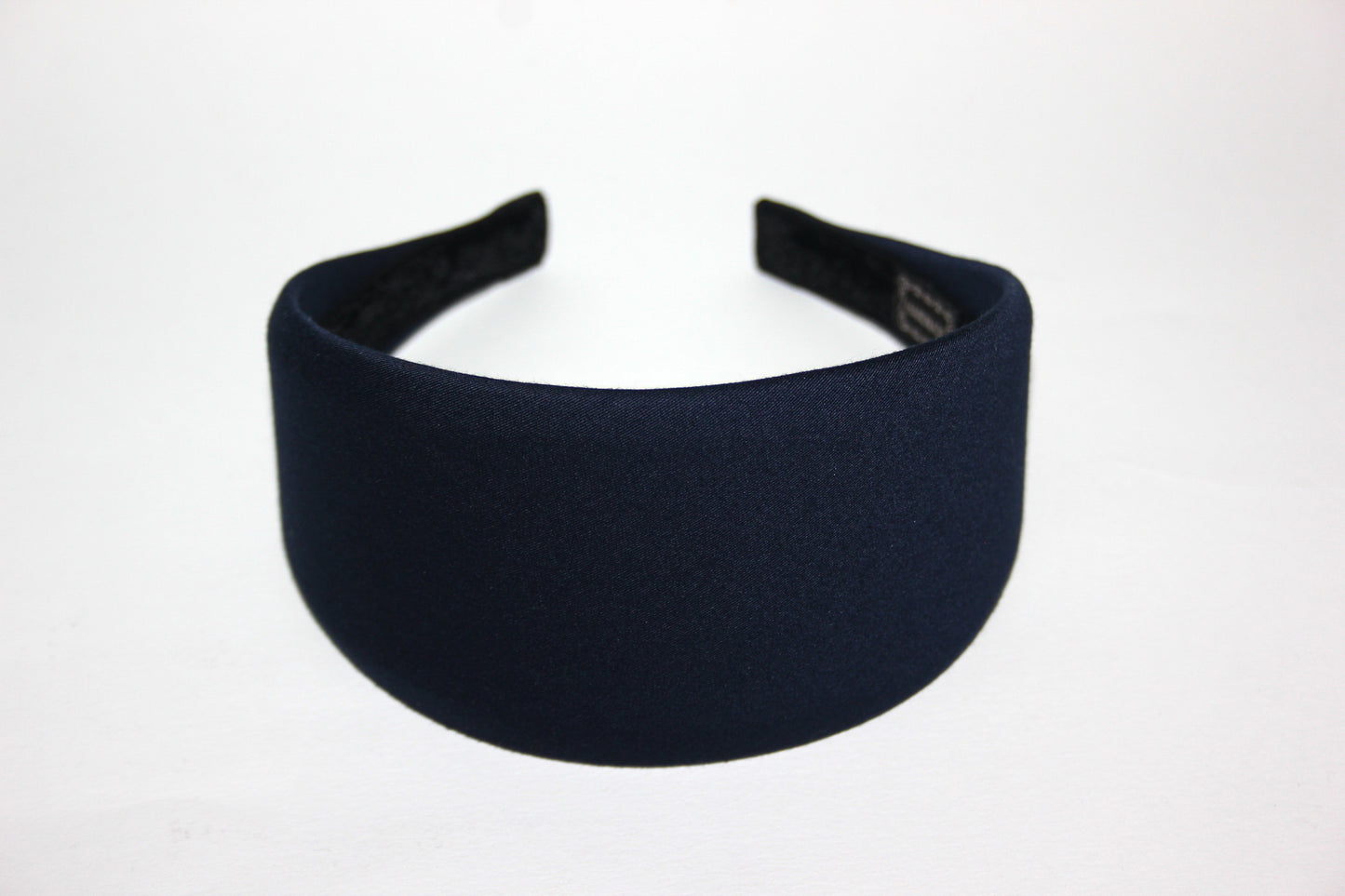 Dark Blue fabric headband Wide head cover for women Waldorf style, plastic free