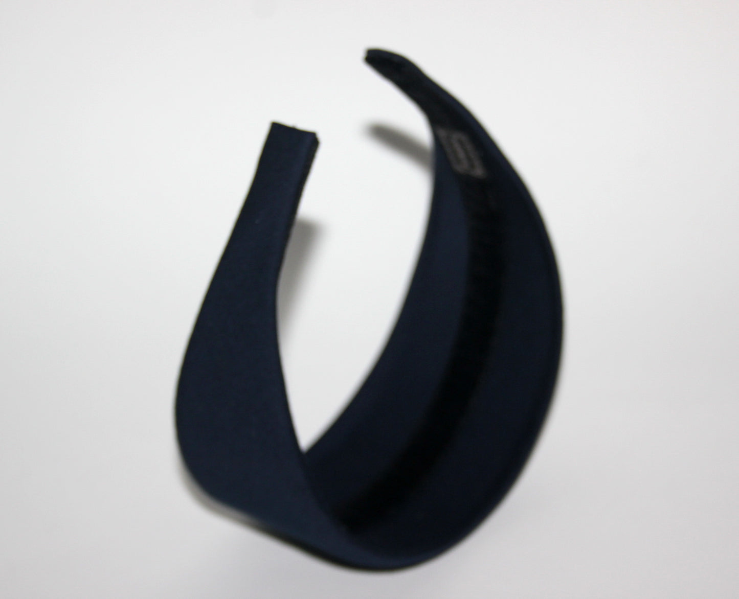 Dark Blue fabric headband Wide head cover for women Waldorf style, plastic free