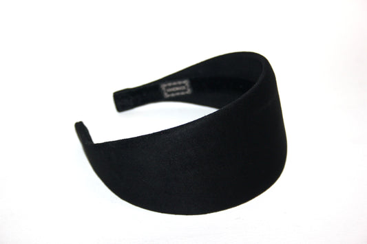 Faux Suede headband Classic Black hairband scarf, plastic free