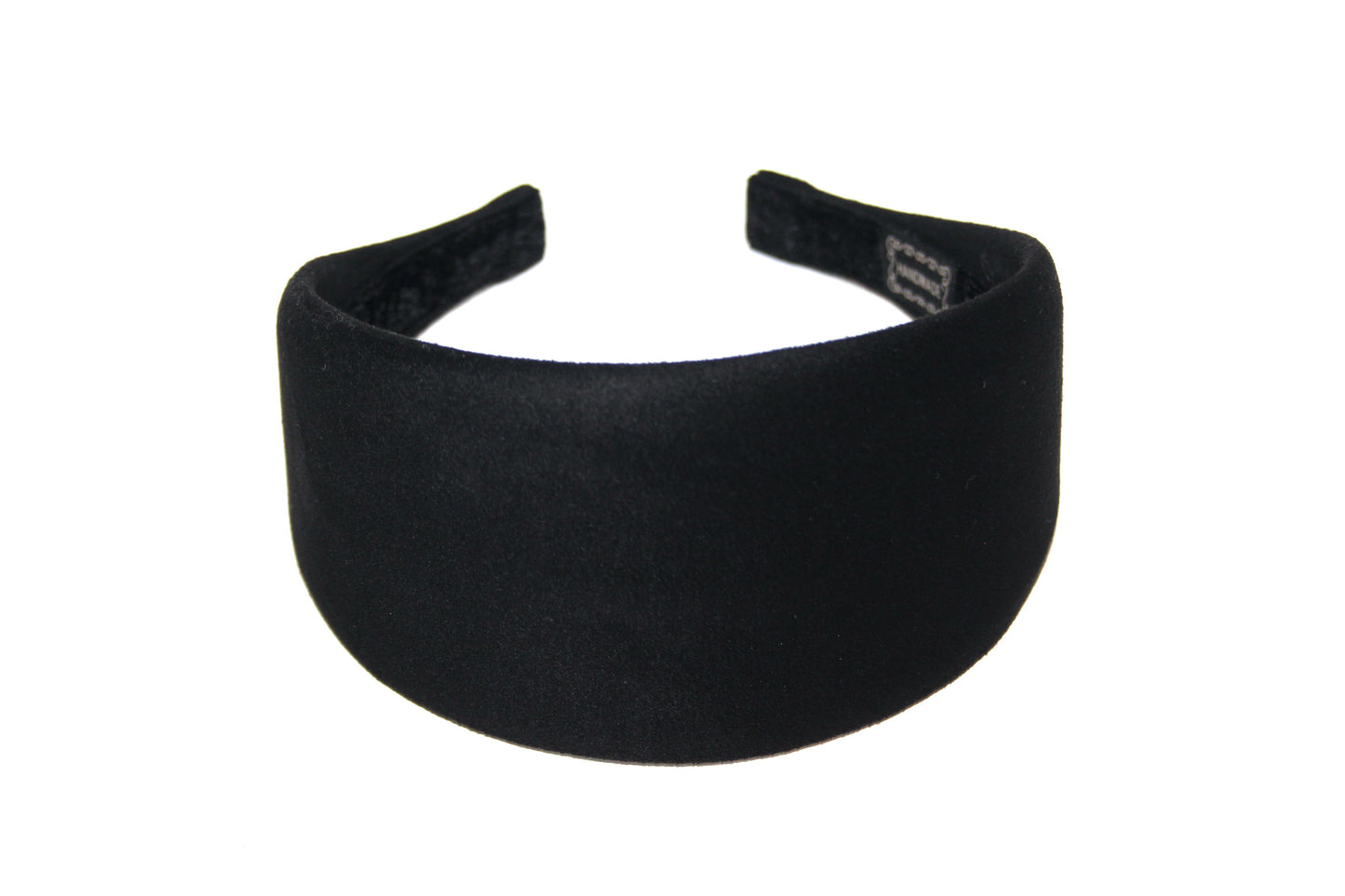 Faux Suede headband Classic Black hairband scarf, plastic free