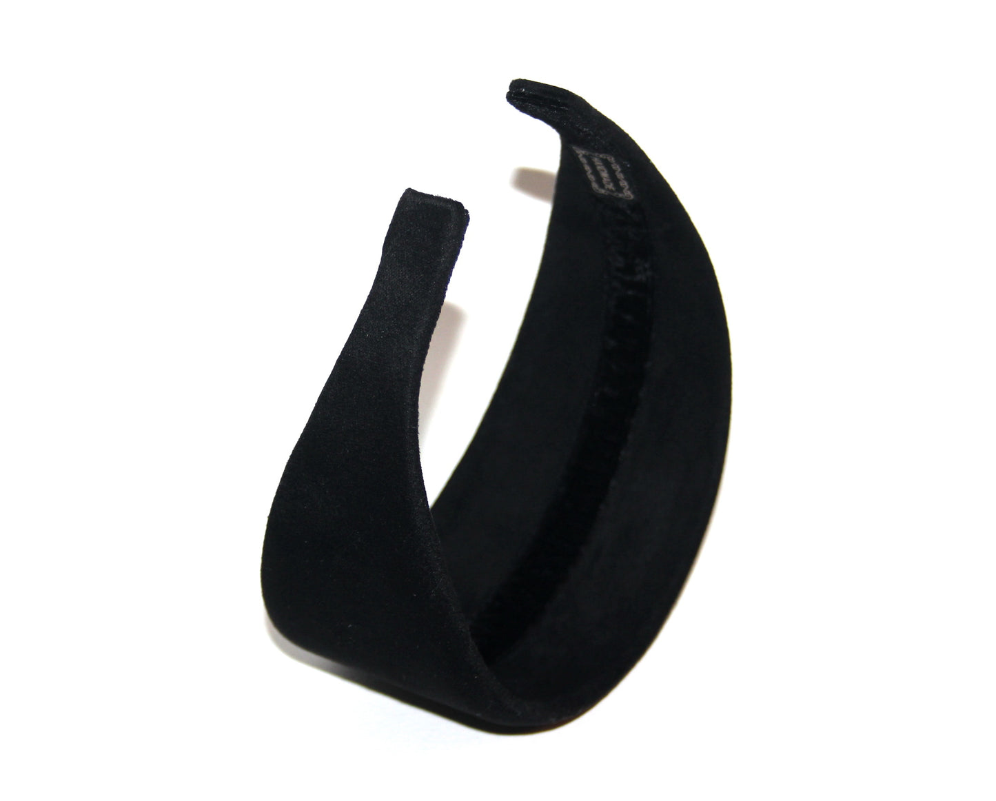 Faux Suede headband Classic Black hairband scarf, plastic free