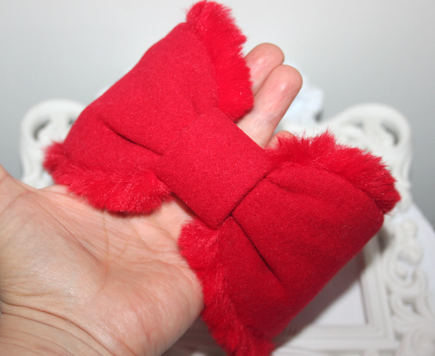 Red earmuffs Women ear warmer Comfy headband turban
