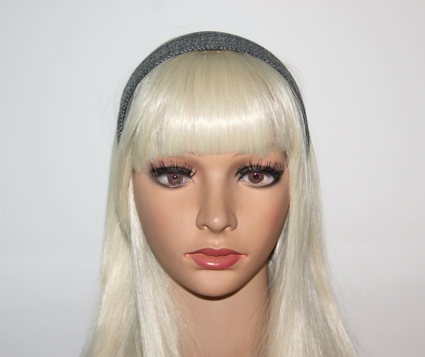 Women Headband Black & White business attire woman head scarf Wide cotton blend hairband
