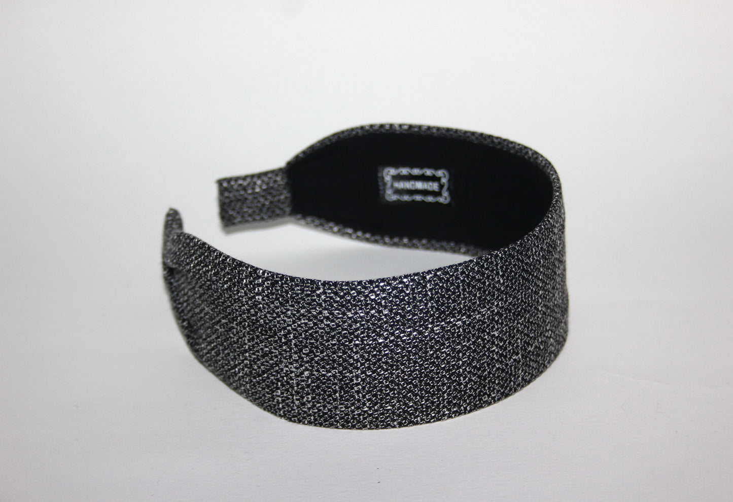 Women Headband Black & White business attire woman head scarf Wide cotton blend hairband