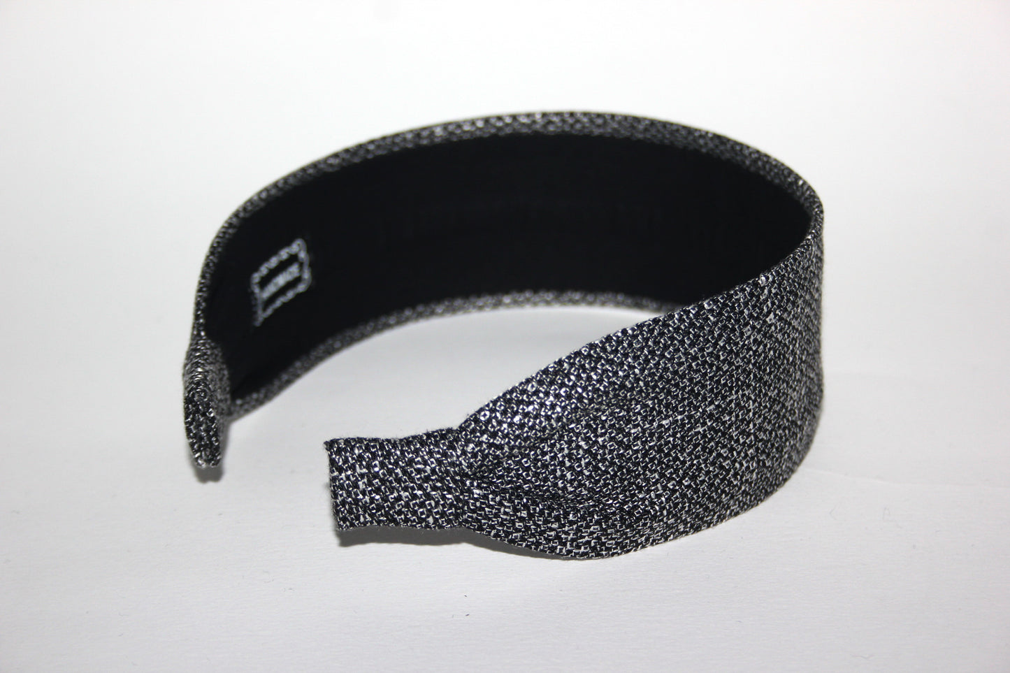 Women Headband Black & White business attire woman head scarf Wide cotton blend hairband