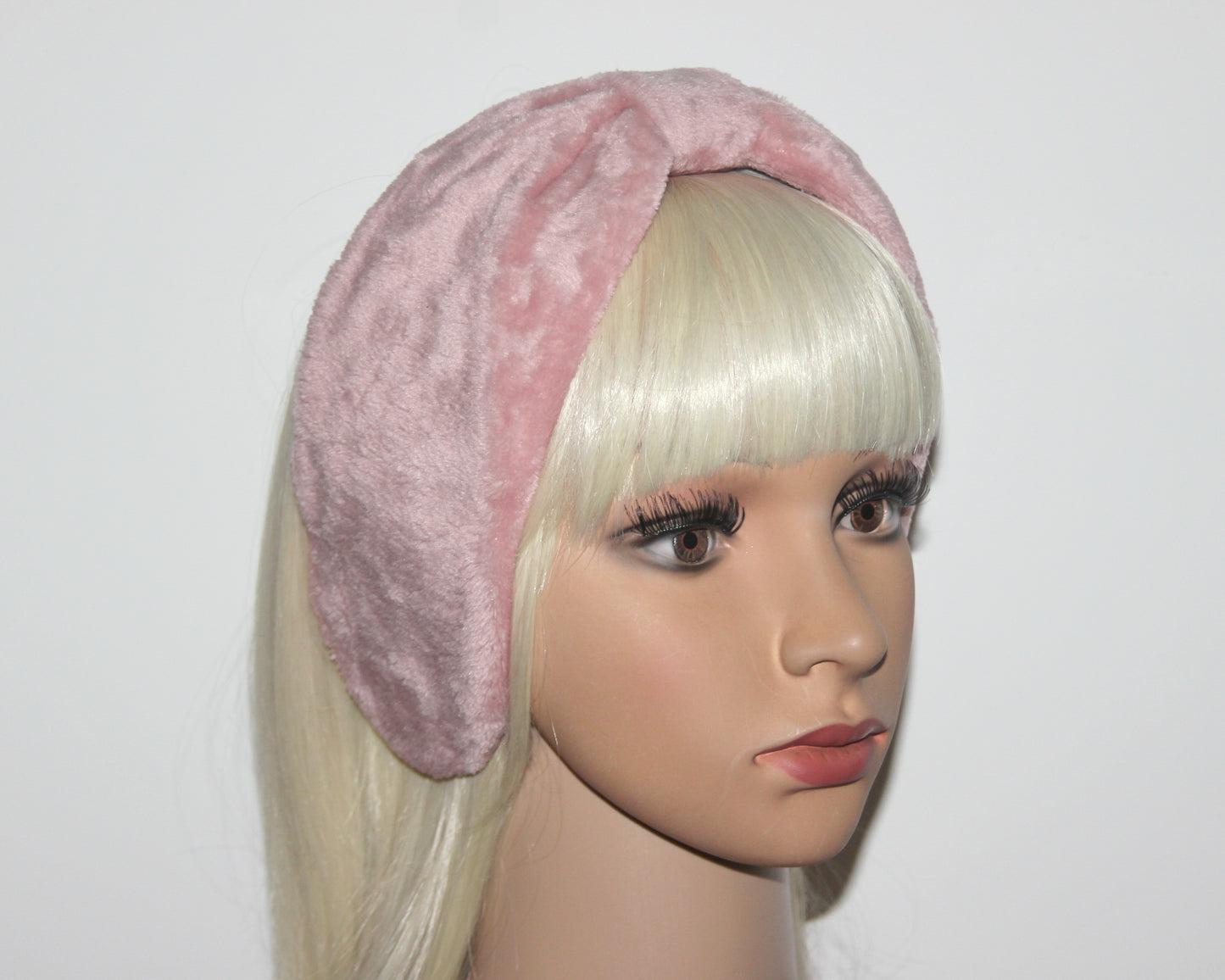 Blush Pink thin earmuff Cuddle warm headband turban for women