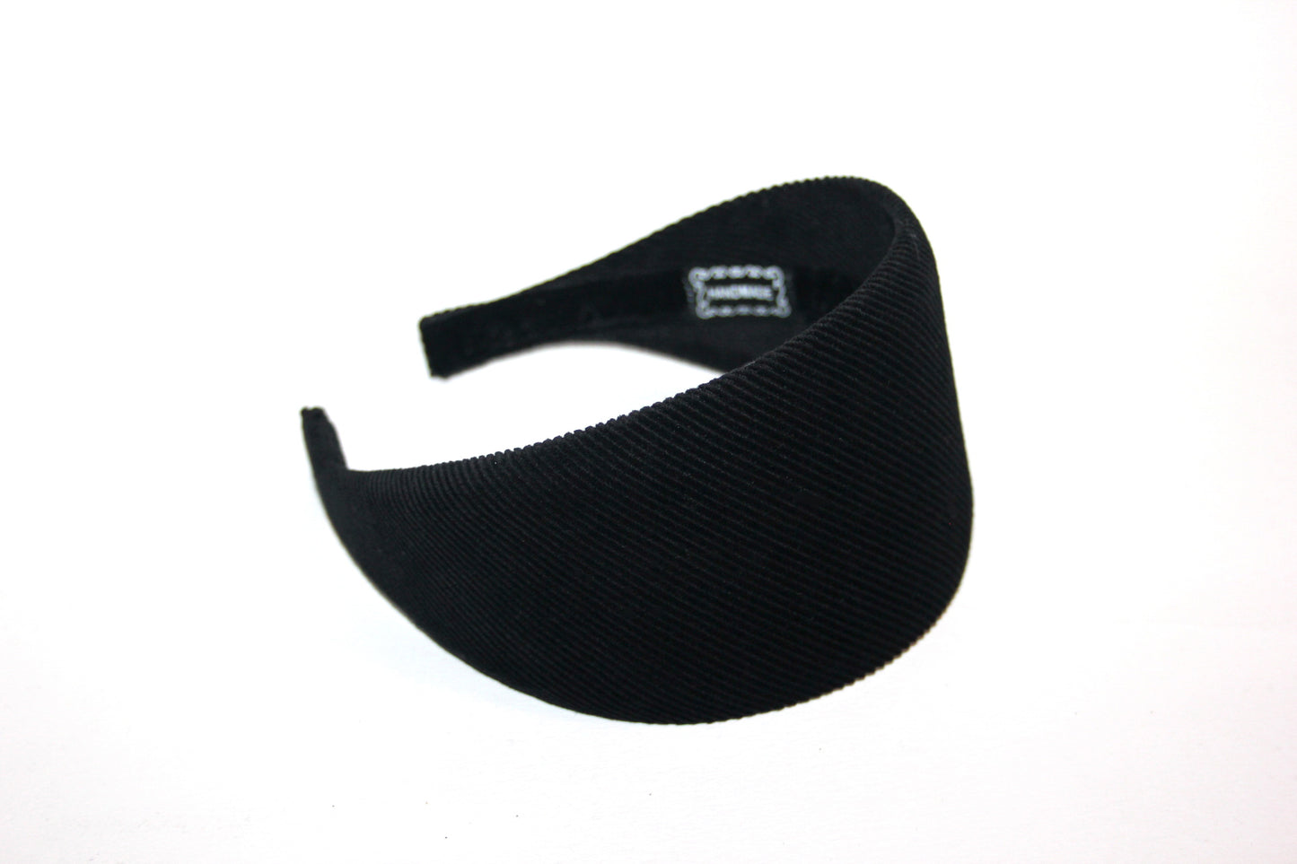 Black medium corduroy velvet headband, cotton velvet hairband, plastic free