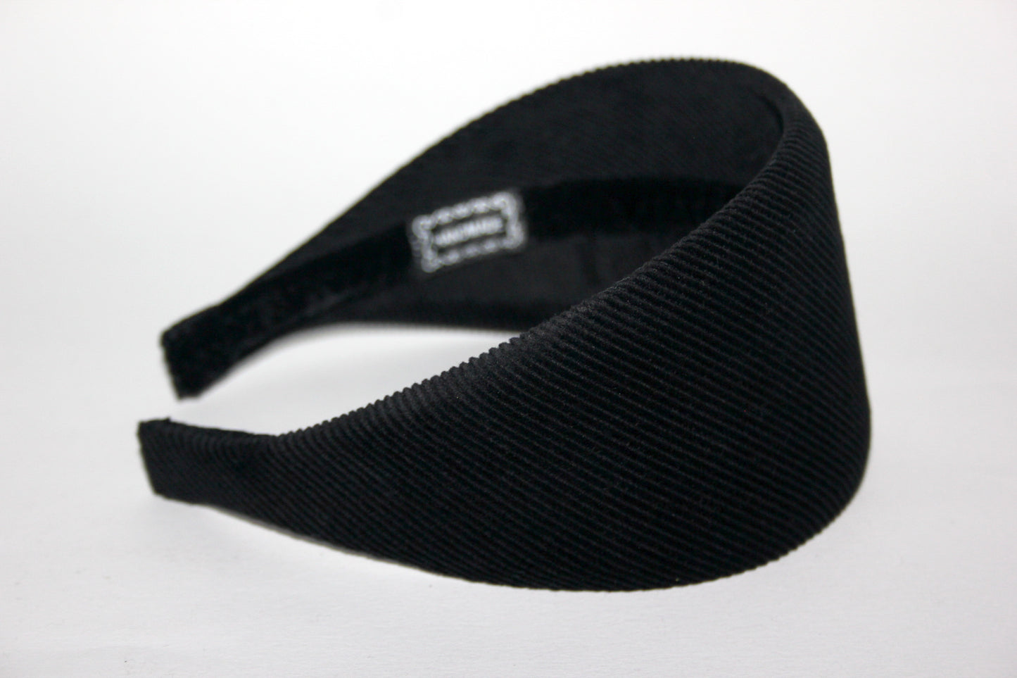 Black medium corduroy velvet headband, cotton velvet hairband, plastic free