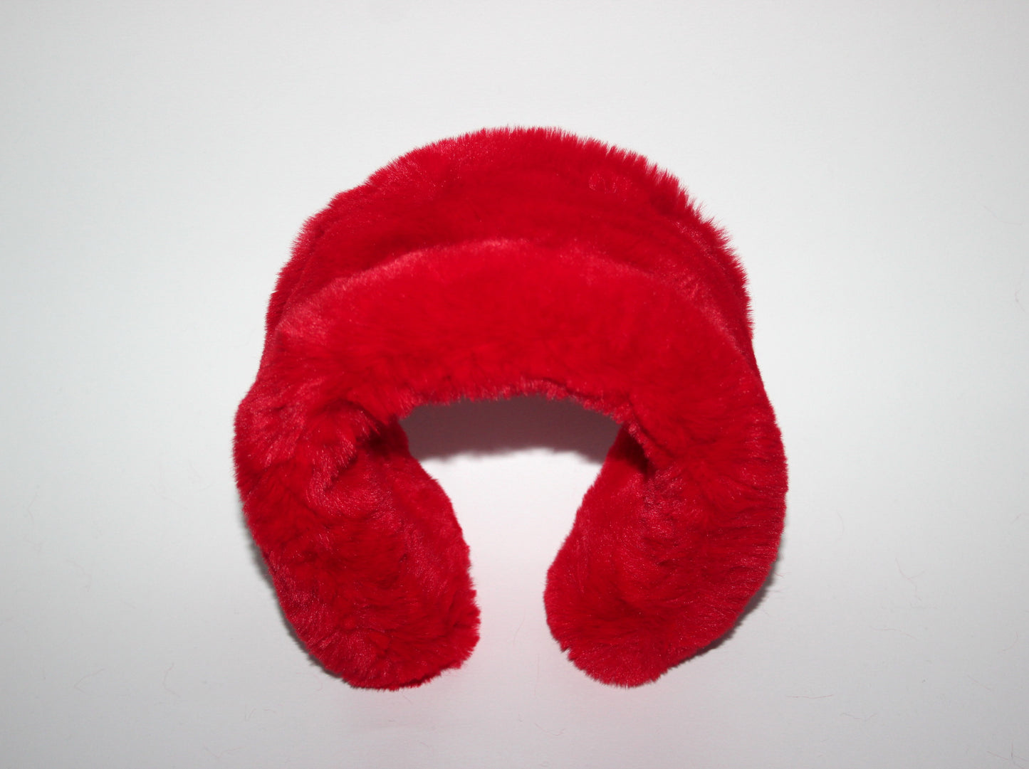 Red earmuffs Rabbit faux fur headband turban Skiing headphones for women