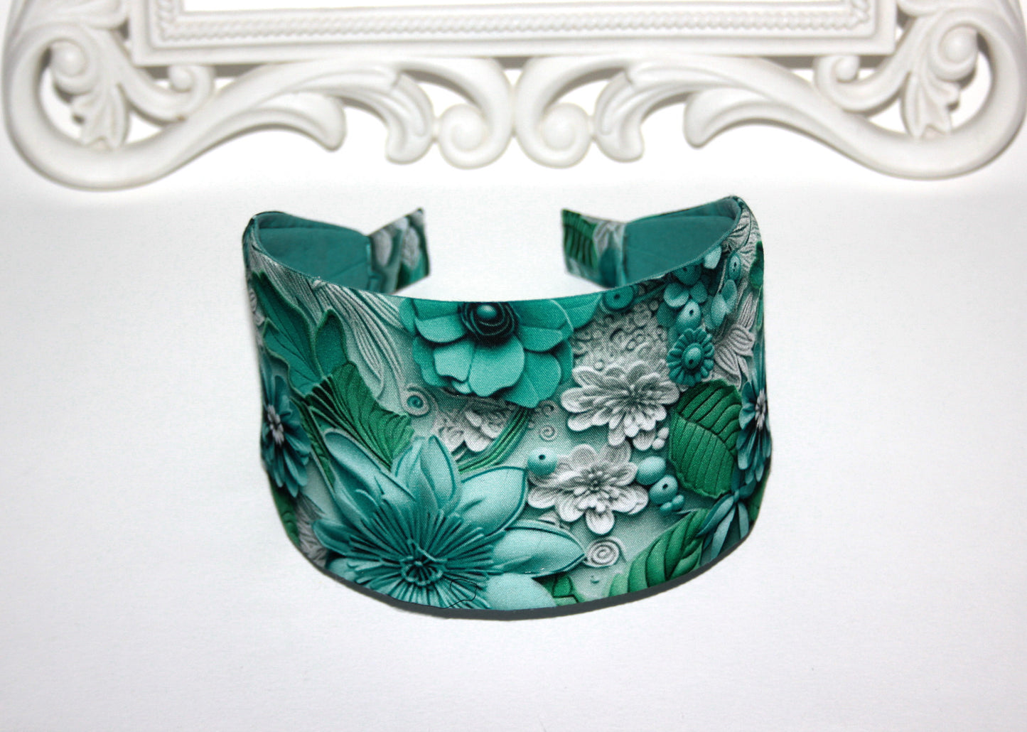 Headband for women 3D print headcover Wide poly cotton hairband