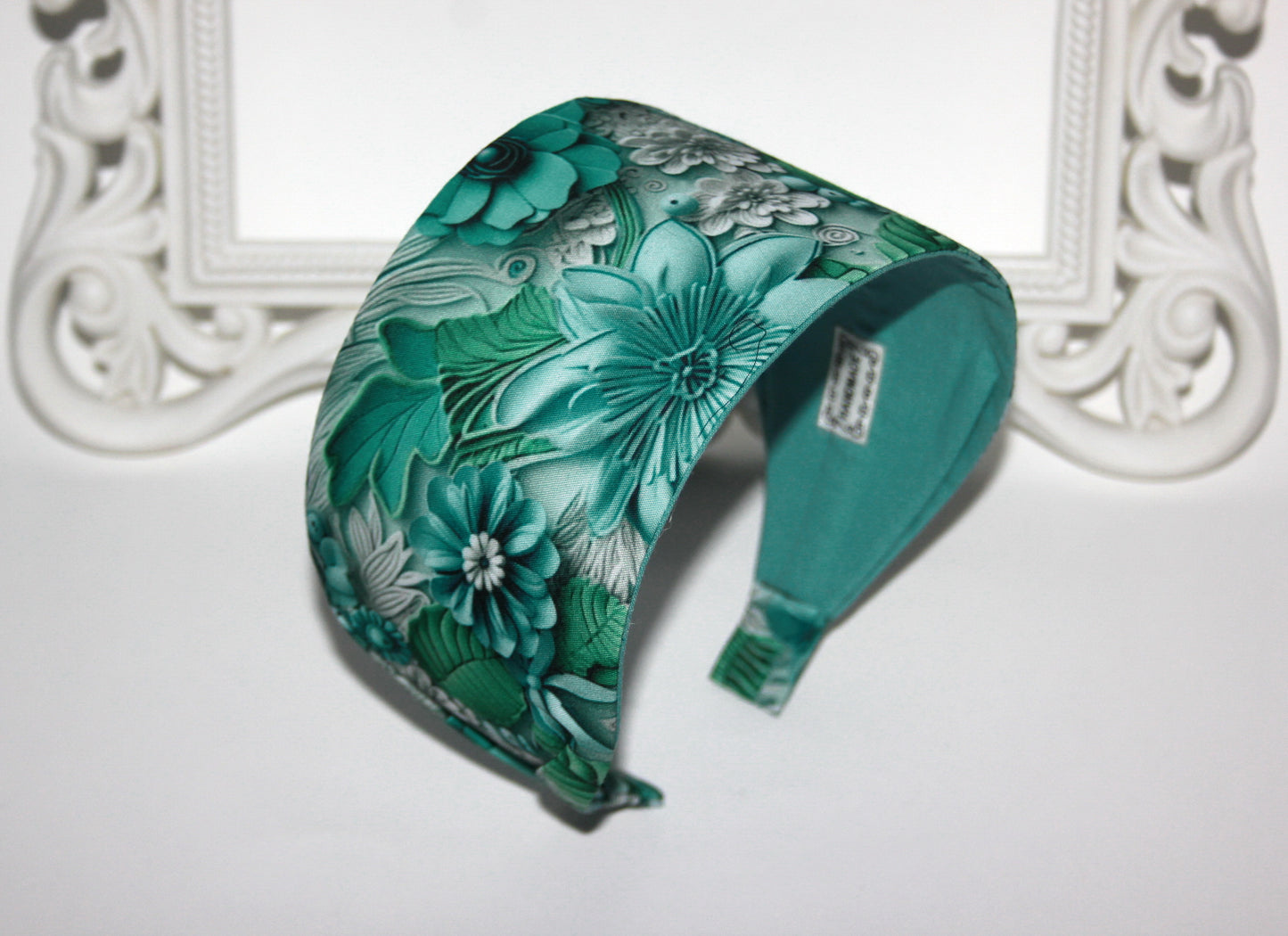 Headband for women 3D print headcover Wide poly cotton hairband