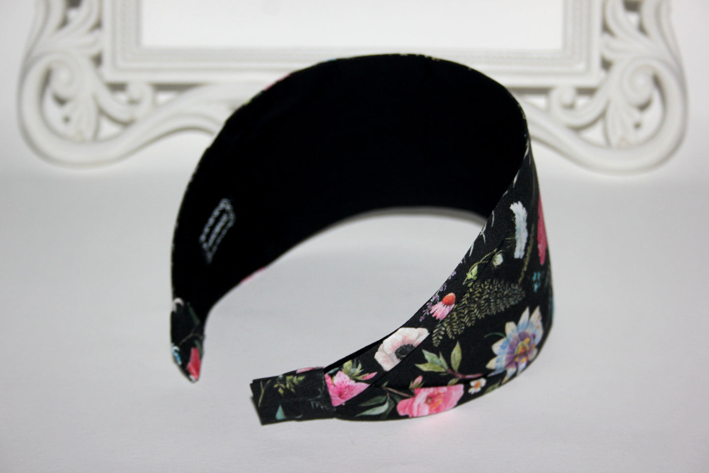 Garden flower print headband Boho fabric head scarf